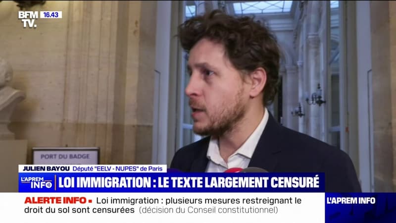 Loi immigration censurée par le Conseil constitutionnel: Julien Bayou (EELV) appelle le gouvernement à 