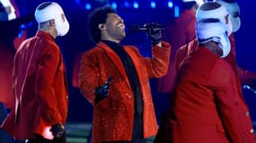The Weeknd lors du show de la mi-temps du Super Bowl, le 7 février 2021