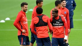 Thiago Motta et Serge Aurier au PSG