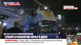 Les Argentins défilent à Doha, après leur victoire en finale de la Coupe du monde