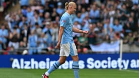Erling Haaland avec Manchester City lors du Community Shield, 6 août 2023