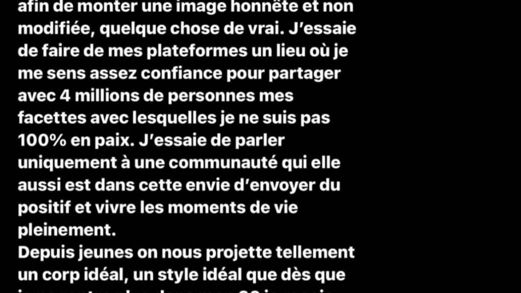 Léna Situations a expliqué en story Instagram ses problèmes d'image.