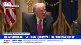 Guerre en Ukraine: "On espère qu'on va trouver le chemin de la paix", dit le président américain Donald Trump