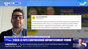 Alexandre Lazaregue, avocat spécialisé en droit numérique explique pourquoi la fermeture du site "Coco" a pris du temps