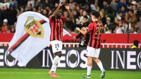 Les Niçois célèbrent face à Monaco, le 27 octobre 2024