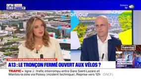 "Une alternative crédible à la voiture": une association milite pour autoriser les vélos sur la portion de l'A13 encore fermée