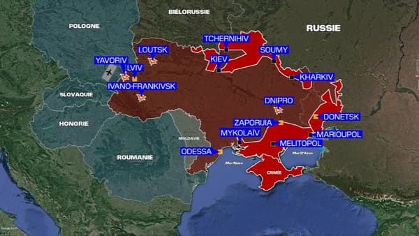 La situation en Ukraine au 15 mars 2022. La situation en Ukraine au 15 mars 2022.