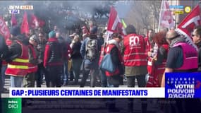 Réforme des retraites: plusieurs centaines de manifestants à Gap