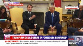 Ukraine: "Ça peut aller jusqu'à l'envoi (...) de troupes qui iront observer que la paix est bien respectée", affirme Emmanuel Macron