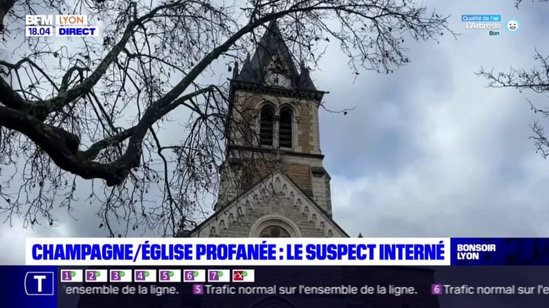 Champagne-au-Mont-d'Or : une église profanée, le suspect interné