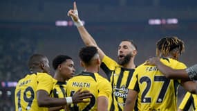 Karim Benzema lors du match contre Al-Khaleej le 27 septembre 2024.