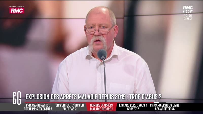 50% d’arrêts maladie supplémentaires depuis 2019: "Ça me rend fou"", assure Didier Giraud