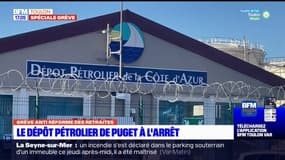 Réforme des retraites: le dépôt pétrolier de Puget-sur-Argens à l'arrêt