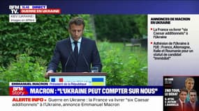 Emmanuel Macron annonce la livraison de "six Caesar additionnels" à l'Ukraine dans les prochaines semaines