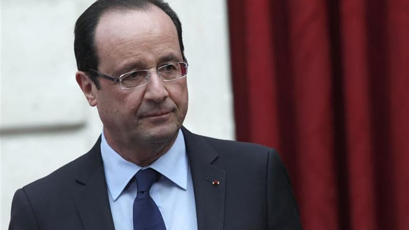 François Hollande solde avec 2012 sept mois d'action marqués par un style en rupture avec son prédécesseur, des percées à l'international et un doute profond de ses concitoyens quant à sa capacité à répondre à la crise économique. /Photo prise le 21 décem