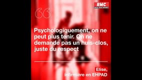 "Psychologiquement, on ne peut plus tenir. On ne demande pas un huis-clos, juste du respect": les larmes d'une infirmière en EHPAD sur RMC
