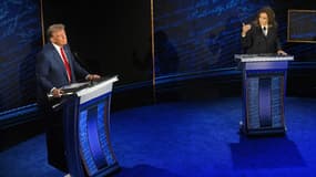 Kamala Harris et Donald Trump lors du débat à Philadelphie, le mardi 10 septembre 2024