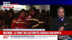 Incendie mortel à Crans-Montana: "Il s'agit d'un embrasement généralisé", explique  Stéphane Ganzer, chef du département de la sécurité du canton de Valais