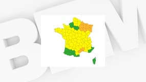 12 départements placés en vigilance orange par Météo-France le 6 septembre