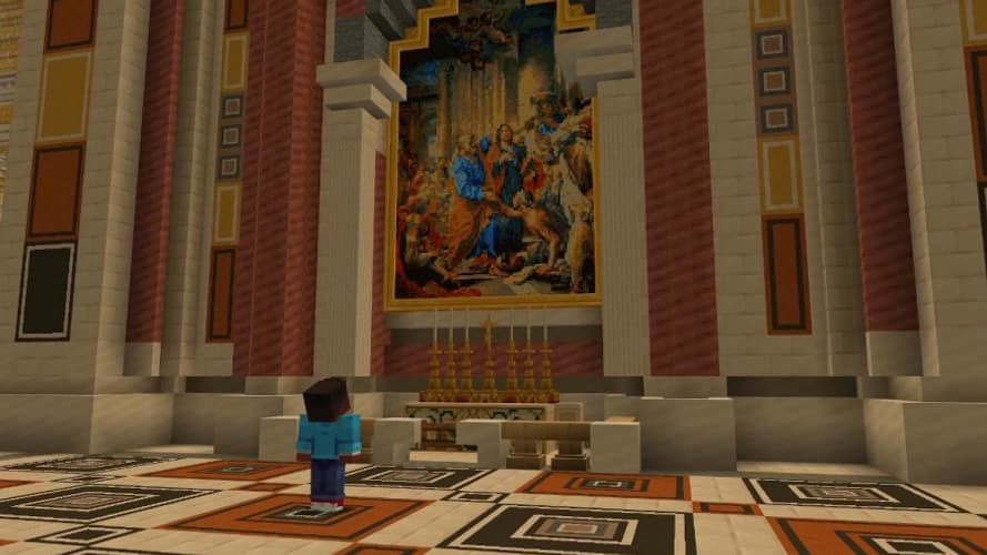 Les principales oeuvres du Vatican ont été numérisées dans Minecraft Education