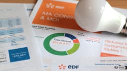 Une facture d'électricité du fournisseur EDF.