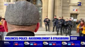 Retraites: rassemblement à Strasbourg contre les violences policières