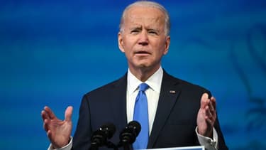 Joe Biden s'exprimant le 14 décembre 2020 à Wilmington, dans le Delaware