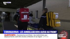 Coronavirus: les ambulanciers sont eux aussi en première ligne