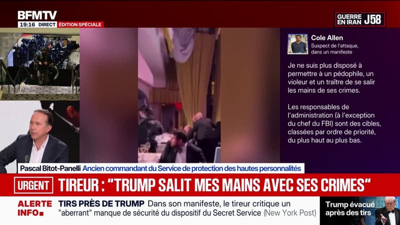 Tirs près de Donald Trump: "Le métier de président des États-Unis est le métier sans doute le plus dangereux au monde", explique Pascal Bitot-Panelli, ancien commandant du service de protection des hautes personnalités