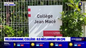 Villeurbanne: mobilisation au collège Jean-Macé, les professeurs réclament un CPE