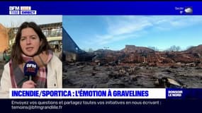 Gravelines: l'émotion après l'incendie du complexe sportif