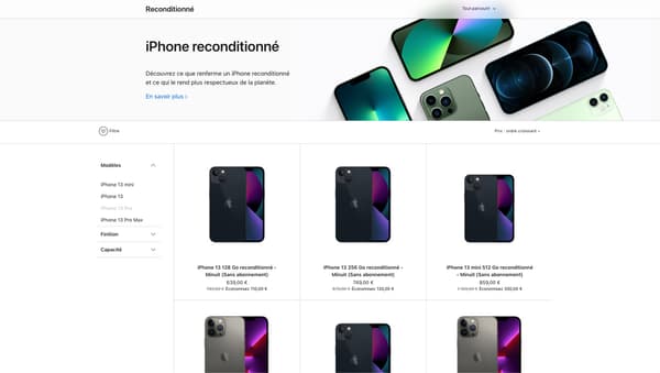 Apple vend désormais des iPhone reconditionnés
