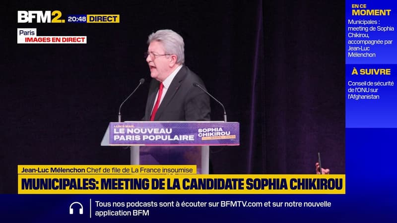 "Elle, c'est Trump à Paris": Jean-Luc Mélenchon assure que la candidate Sarah Knafo est "dangereuse"