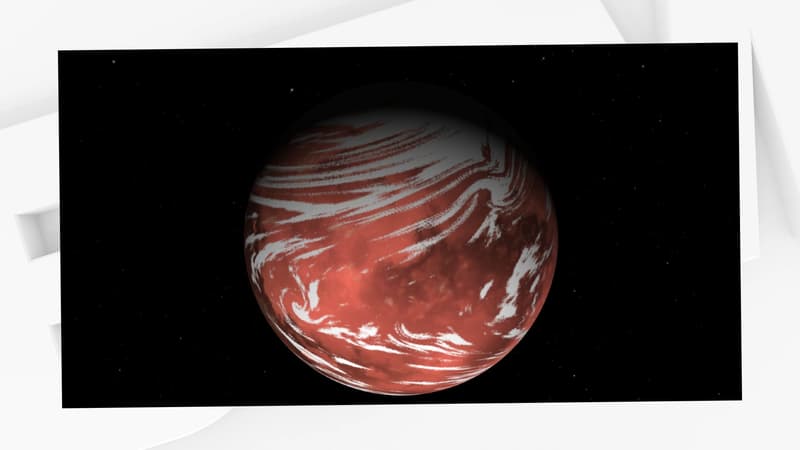 Une représentation de la super-planète TOI-715 b par la Nasa