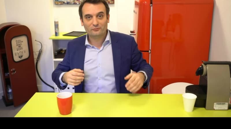 Florian Philippot dans une vidéo Youtube.