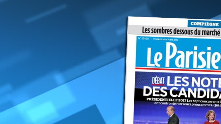 La une du Parisien ce vendredi 14 octobre.
