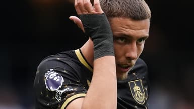 Maxime Estève le 27 septembre 2025 avec Burnley 