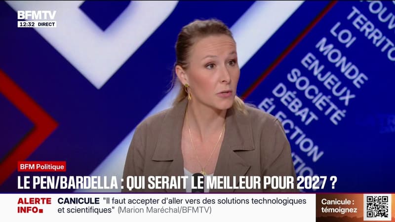Jean-Luc Mélenchon: "Je vous dis aujourd'hui qu'il y a des chances tout à fait probables qu'il se qualifie au second tour de l'élection présidentielle", affirme Marion Maréchal
