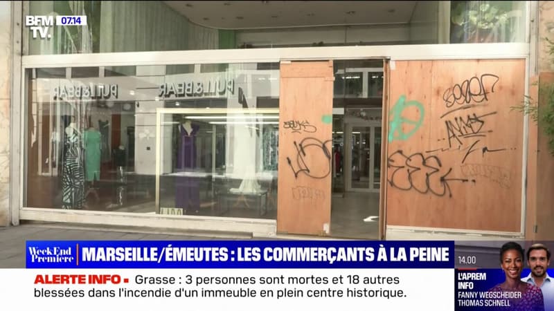 Émeutes: à Marseille, les commerçants se remettent difficilement des pillages