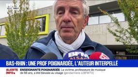 Enseignante poignardée en classe: "La priorité est de permettre aux élèves d'avoir un bon suivi psychologique", affirme Jacky Wolfarth (maire de Benfeld, dans le Bas-Rhin)