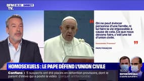 Le message fort du pape François défendant l'union civile pour les homosexuels