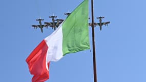 Le drapeau italien - Image d'illustration 