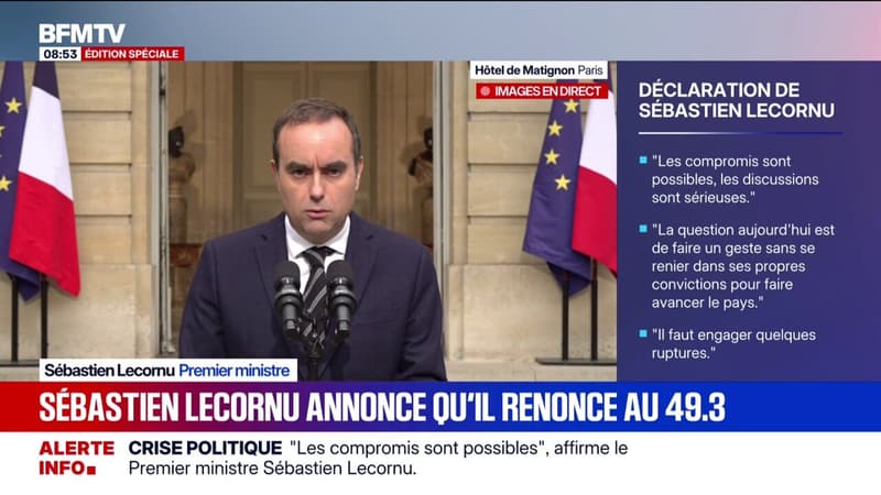 SÃ©bastien Lecornu proposera "dans les prochains jours au prÃ©sident de la RÃ©publique une...