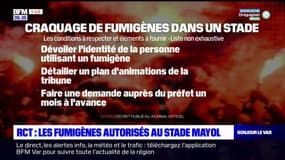 Toulon: les fumigènes autorisés au stade Mayol sous conditions