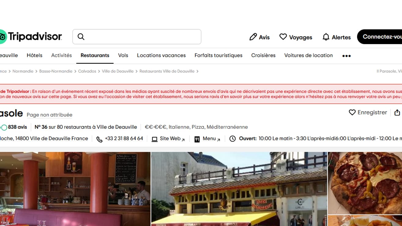 message de tripadvisor