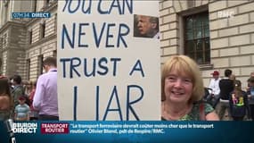 "Il ne pense qu’à lui, ne lit pas, n’a pas d'éducation", des Britanniques manifestent contre la visite d'Etat de Donald Trump au Royaume-Uni 