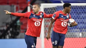Yilmaz et David lors de Lyon-Lille