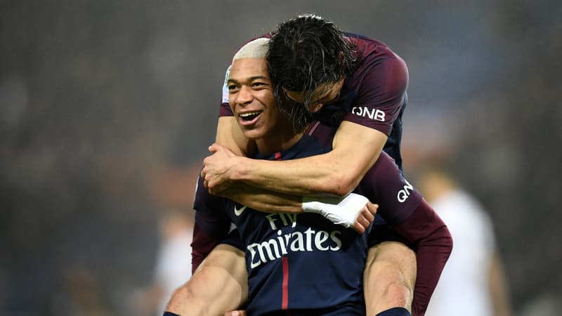 Kylian Mbappé et Edinson Cavani (PSG)