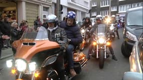 Les bikers rendent hommage à Johnny Hallyday