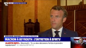Liban: pour Emmanuel Macron, "la France commettrait une erreur si elle se substituait au pouvoir politique"